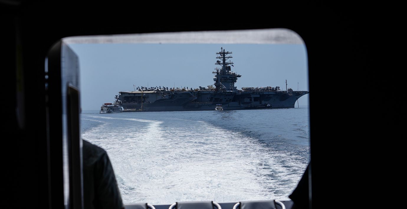 Det amerikanska hangarfartyget USS Nimitz. Arkivbild.
