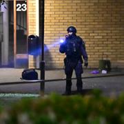 Bild från polisinsatsen Nödinge. 