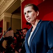 S-ledaren Mette Frederiksen.