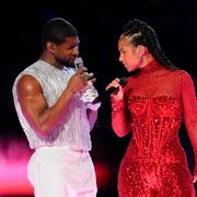 Usher och Alicia Keys.