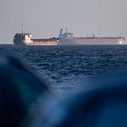 Det bordade fartyget Caffa. Bilden togs den 29 mars.