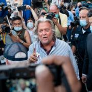 Steve Bannon efter ett förhör i augusti 2020.