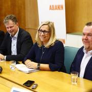 Emmyly Bönfors (C), Axel Josefson (M), Helene Odenjung (FP) och David Lega (KD) 2018