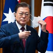 Moon Jae-In på besök i Australien. 