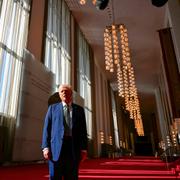 Donald trump under måndagens rundvandring i Kennedy Center. 