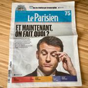 Le Parisiens förstasida dagen efter valet i söndags.