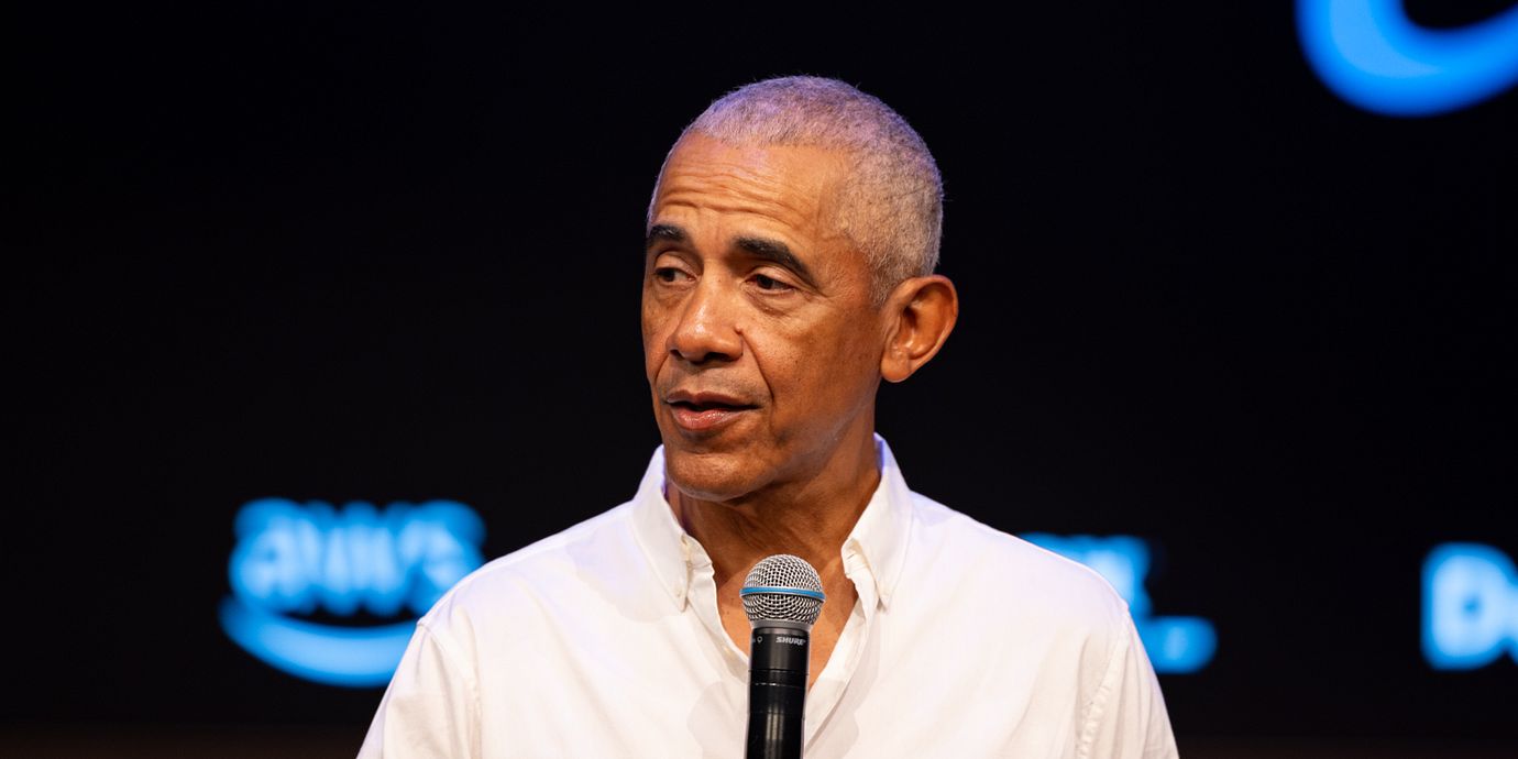Tidigare presidenten Barack Obama i juli i år.
