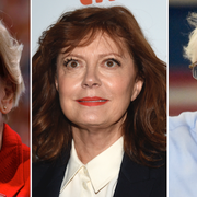 Elizabeth Warren, Susan Sarandon och Bernie Sanders 