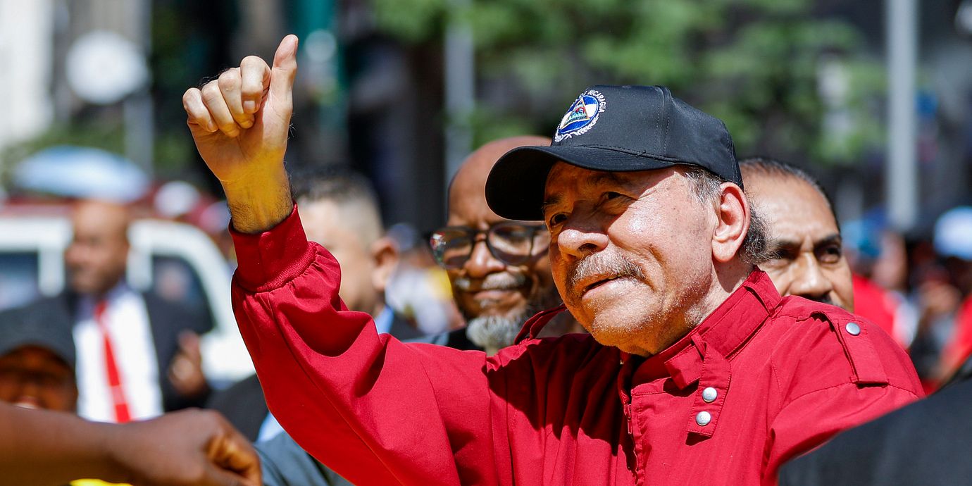 Nicaraguas president Daniel Ortega.