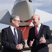 Keir Starmer tillsammans med John Healey förra året.