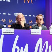 
Assaf Blecher, Christer Björkman, Peter Settman och Hanna Bergius pratar om Eurovision Song Contest Asia vid en presskonferens i samband Eurovision Song Contest (ESC) i Wien, Österrike i maj.
