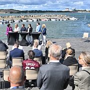 Regeringens pressträff om Vattenfalls kärnkraftsplaner. Arkivbild från 2025.
