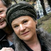 Karin Glenmark tillsammans med sin bror Anders 2005.