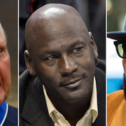 Jerry West, Michael Jordan, Lebron James