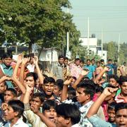 Protest för högre löner i Bangladesh