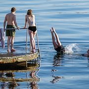 Den 1 maj var det 20 grader och sol i Malmö – badväder, enligt vissa.