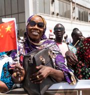 Xi Jinping välkomnas i Senegal 2018 Xaume Olleros / TT NYHETSBYRÅN
