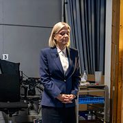 Sverigedemokraternas partiledare Jimmie Åkesson (SD) och Socialdemokraternas partiledare Magdalena Andersson (S) möts i en debatt i SVT:s Aktuellt.
