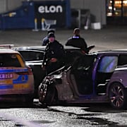 Krockade polisbilar i Stockholm, 13 december. 