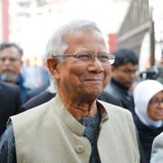 Muhammad Yunus tidigare i år. Arkivbild. 