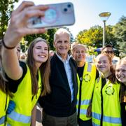 Statsminister Jonas Gahr Støre (Ap) under valrörelsen.