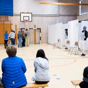 Vaccinering på skola i Stockholm/Arkivbild