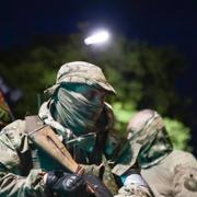 Medlemmar ur Wagner vid ryska staden Rostov. 