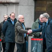 Mikael Staffas anländer till Rosenbad för statsminister Ulf Kristerssons mottagning med anledning av hans 60-årsdag. Januari i år. 