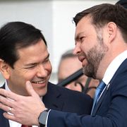 Utrikesminister Marco Rubio och vicepresident JD Vance.