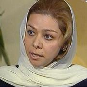 Raghad Hussein vid en tv-intervju 2003.