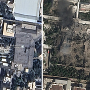 Före- och efterbilder på ayatollans palats i Teheran.