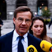 Ulf Kristersson (M) utanför riksdagen.