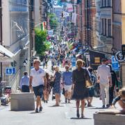 Drottninggatan i Stockholm. 