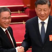 Li Qiang och Xi Jinping.