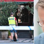 Polisen på plats/Mikael Damberg. 