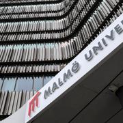 Malmö universitets fasad. 