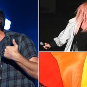 Eddie Vedder, sångare i Pearl Jam, som ställer in. Cyndi Lauper har valt att spela i North Carolina. Pengarna går till en kampanj mot diskriminering.