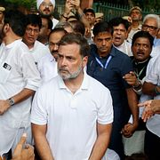 Indiens oppositionsledare Rahul Gandhi.