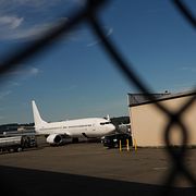 Ett plan tillhörande amerikanska immigrations- och tullmyndigheterna.