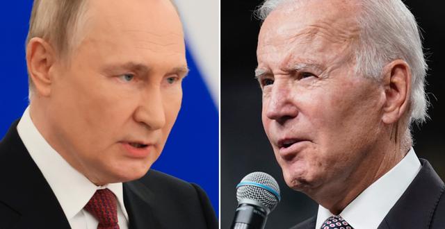 Vladimir Putin/Joe Biden. TT