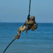 Turkisk soldat under Natoövning i södra Spanien i mars.