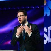 Sverigedemokraternas  partiledare Jimmie Åkesson.