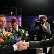 Fredrik Reinfeldt och Gustav Fridolin.