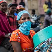 Bild från den drabbade staden Bunia i Kongo-Kinshasa, 23 maj.