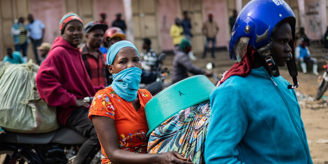 Bild från den drabbade staden Bunia i Kongo-Kinshasa, 23 maj.