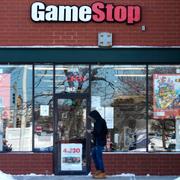 En Gamestop-butik i Vernon Hills i Illinois. Arkivbild från 2021.