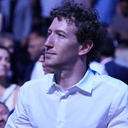 Metas grundare och ordförande Mark Zuckerberg på UFC-galan utanför Vita huset 14 juni i år.