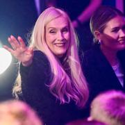 Gunilla Persson inför deltävling 5 av Melodifestivalen 2024.