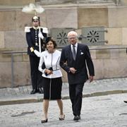 Kung Carl Gustaf och drottning Silvia.