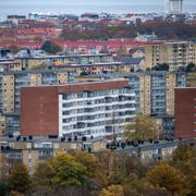 Flerfamiljshus i området Kroksbäck i Malmö.